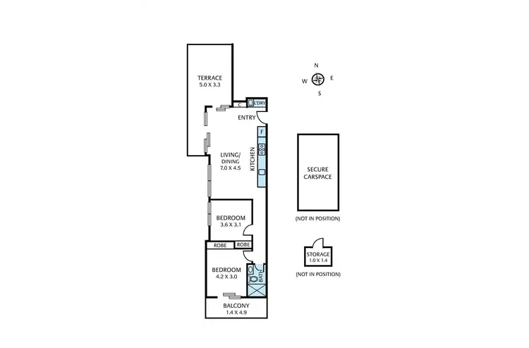 Floorplan of Homely apartment listing, 11/170 Albion Street, Brunswick VIC 3056