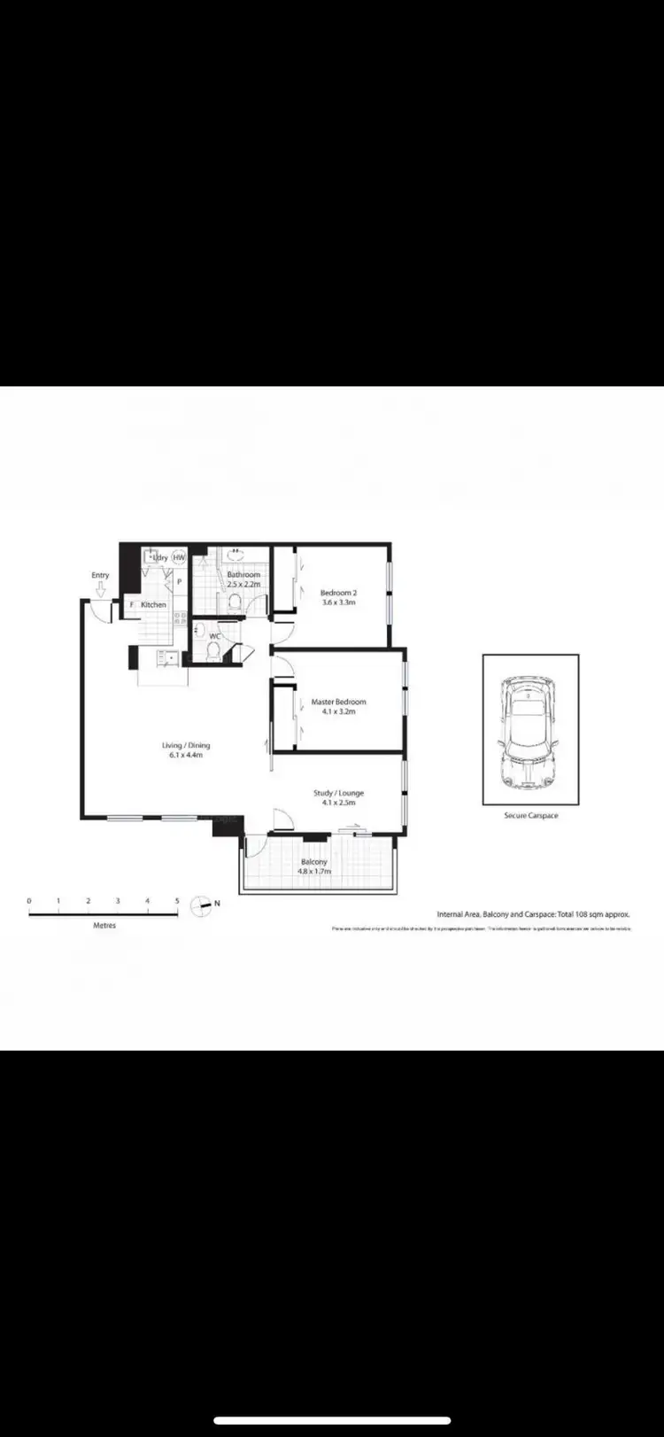 Floorplan of Homely apartment listing, 3002/343 Pitt Street, Sydney NSW 2000