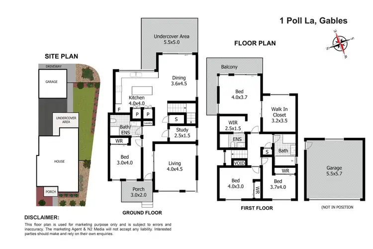Floorplan of Homely house listing, 1 Poll Lane, Gables NSW 2765