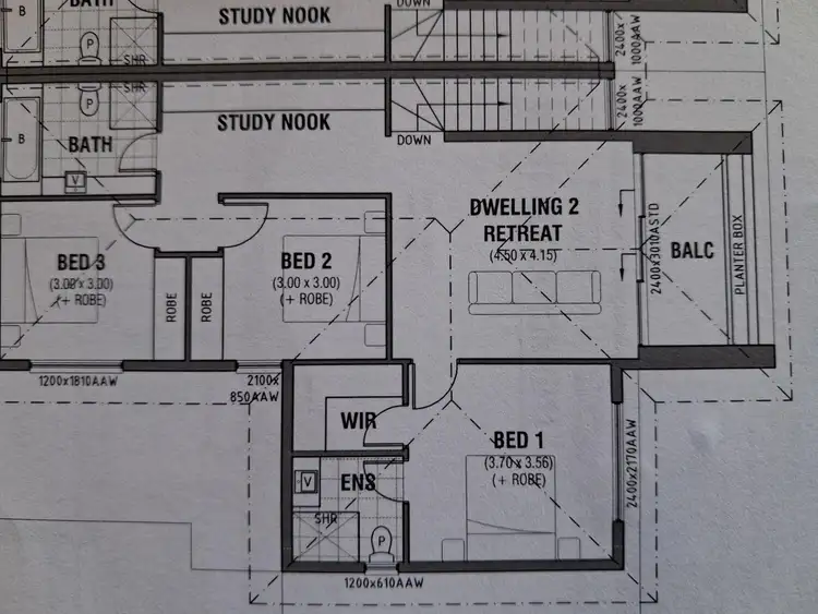 Floorplan of Homely townhouse listing, 2/5 John Avenue Tranmere, Tranmere SA 5073