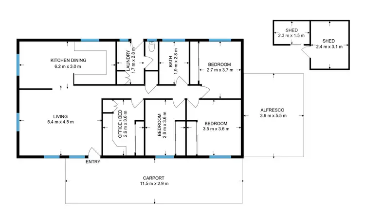 Floorplan of Homely house listing, 49 Mandolong Street, Morisset NSW 2264