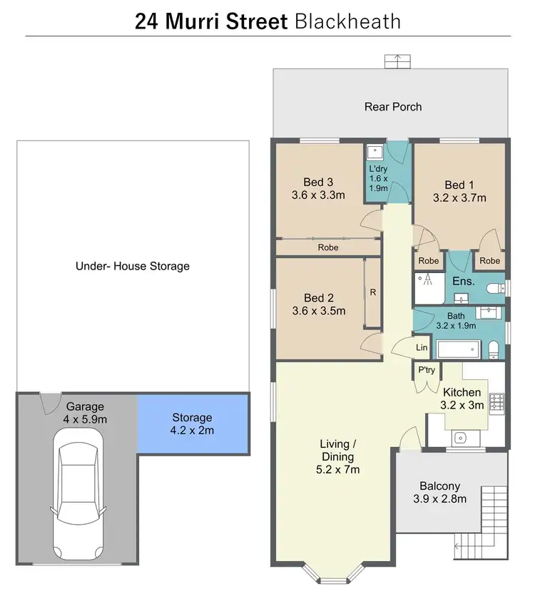 Floorplan of Homely house listing, 24 Murri St, Blackheath NSW 2785