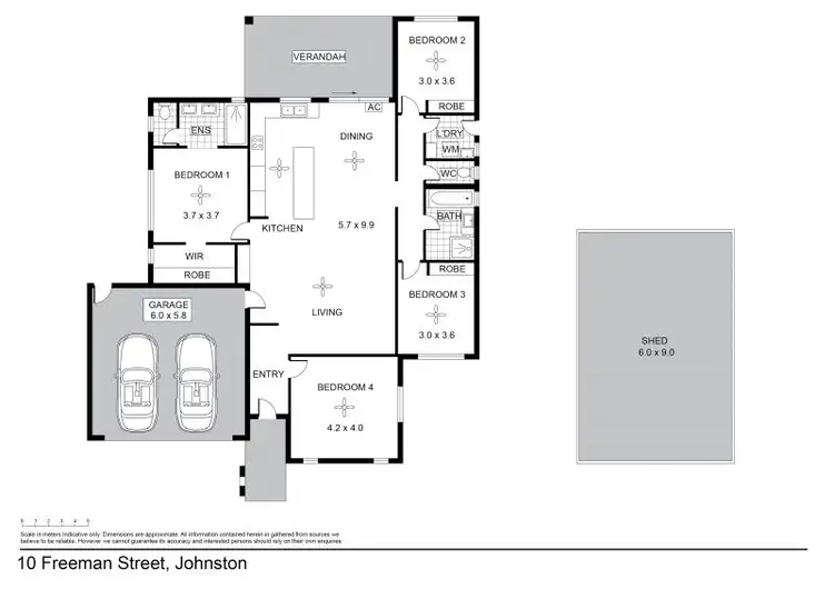 Floorplan of Homely house listing, 10 Freeman street, Johnston NT 832