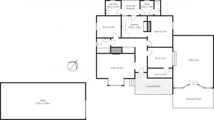 Floorplan of Homely house listing, 1 Saltwater River Road, Premaydena TAS 7185