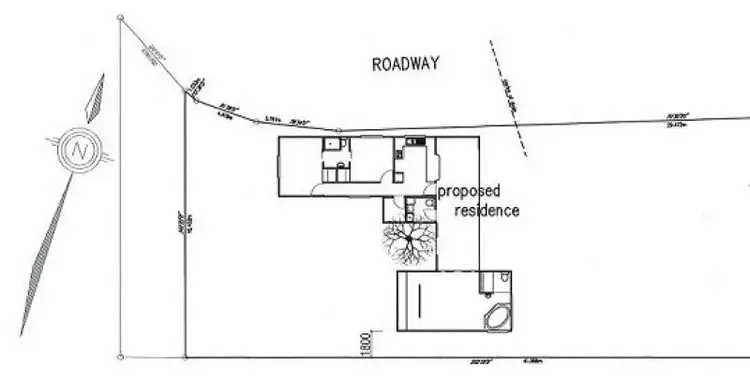 Floorplan of Homely land listing, 1/13 First Avenue, Somerset Dam QLD 4312