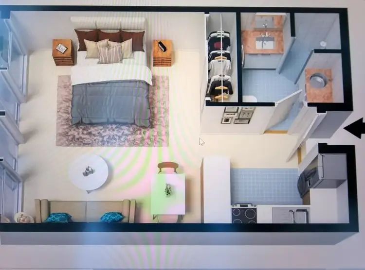 Floorplan of Homely apartment listing, 205/22-40 Sir John Young Crescent, Woolloomooloo NSW 2011