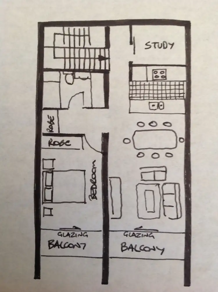 Floorplan of Homely apartment listing, 14/12-26 Regent Street, Chippendale NSW 2008