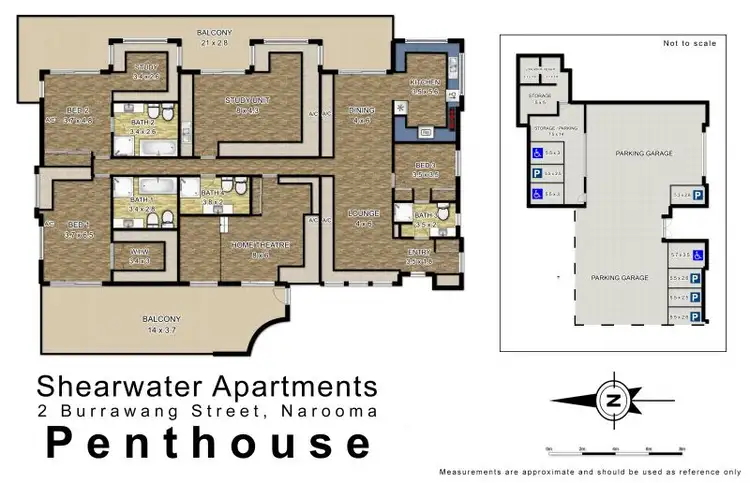 Floorplan of Homely apartment listing, 9/2 Burrawang Street, Narooma NSW 2546