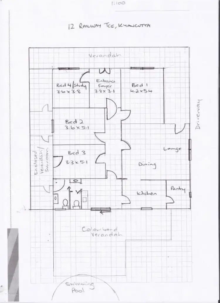 Floorplan of Homely rural property listing, 12 Railway Terrace, Kyancutta SA 5651
