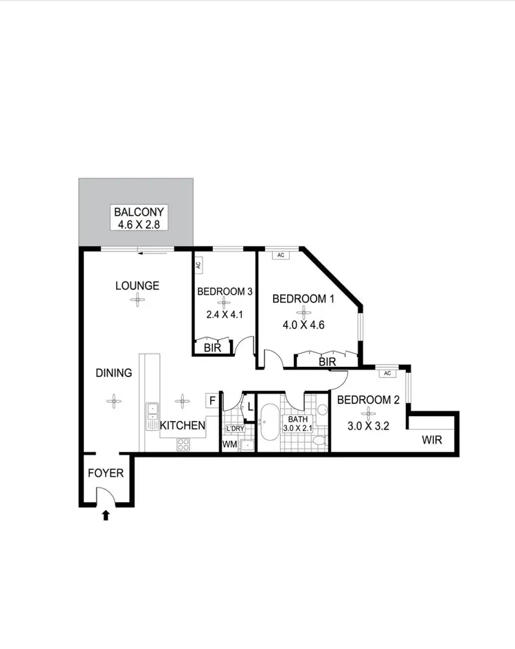 Floorplan of Homely unit listing, 8/13 Coronation Drive, Stuart Park NT 820