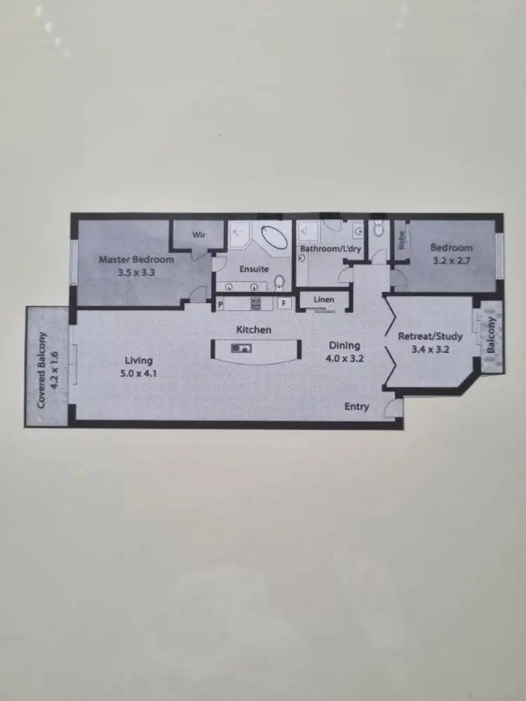 Floorplan of Homely unit listing, 11/85 Palm Meadows Dr, Carrara QLD 4211