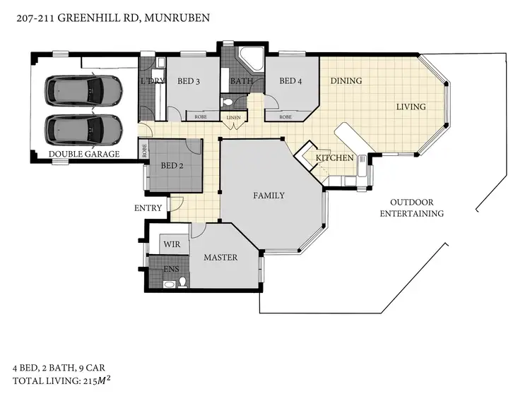 Floorplan of Homely rural property listing, 207-211 Greenhill Road, Munruben QLD 4125