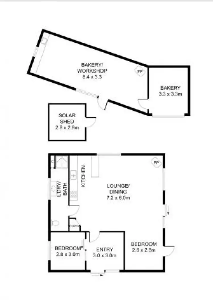 Floorplan of Homely rural property listing, 74 Frederick St, Derby TAS 7264