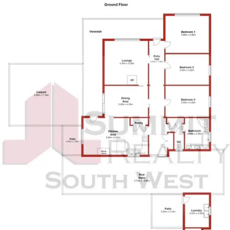 Floorplan of Homely house listing, 2 Jones Street, Collie WA 6225
