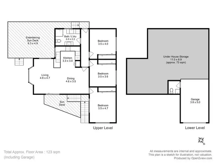 Floorplan of Homely townhouse listing, 1/71 Ineke Drive, Kingston TAS 7050