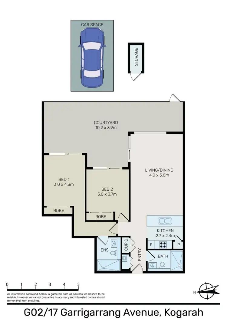 Floorplan of Homely apartment listing, G02/17 Garrigarrang Ave, Kogarah NSW 2217