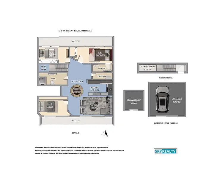 Floorplan of Homely unit listing, 5/8-18 Briens Road, Northmead NSW 2152