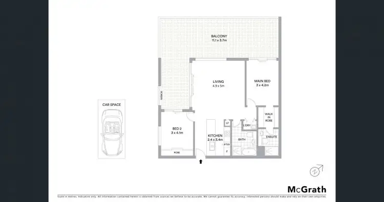 Floorplan of Homely apartment listing, 405/23 Ravenshaw St, Newcastle West NSW 2302