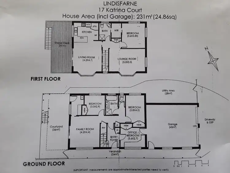 Floorplan of Homely house listing, 17 Katrina Court, Lindisfarne TAS 7015