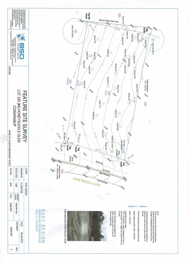 Floorplan of Homely land listing, 325 Honeysuckle Glen, Cowaramup WA 6284