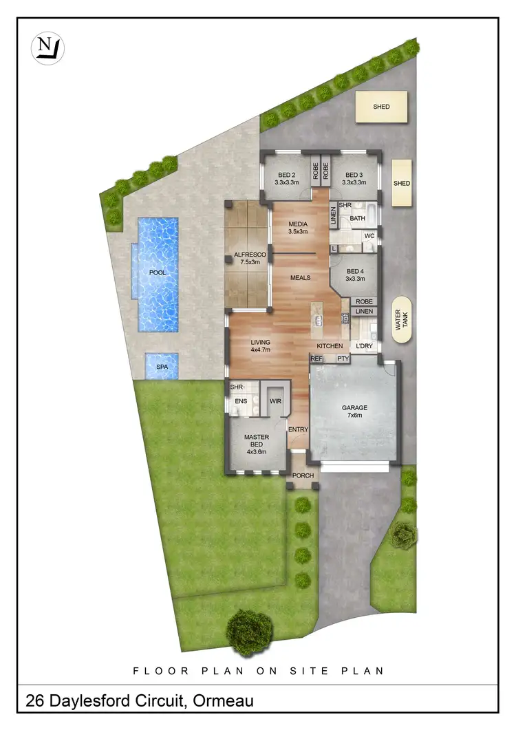 Floorplan of Homely house listing, 26 Daylesford Circuit, Ormeau QLD 4208