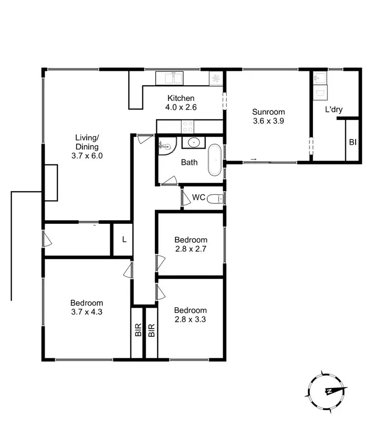 Floorplan of Homely house listing, 1/64 Hill Street, Bellerive TAS 7018