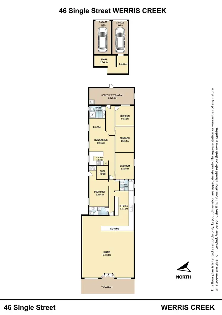 Floorplan of Homely house listing, 46 Single Street, Werris Creek NSW 2341