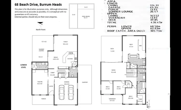 Floorplan of Homely house listing, 68 Beach Drive, Burrum Heads QLD 4659