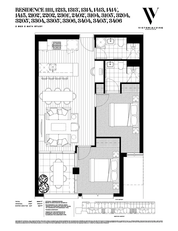 Floorplan of Homely apartment listing, 427/21 Wellington Street, Collingwood VIC 3066