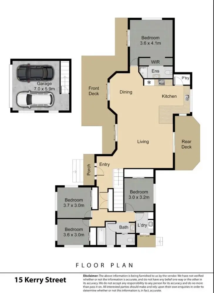Floorplan of Homely house listing, 15 Kerry Street, Maclean NSW 2463