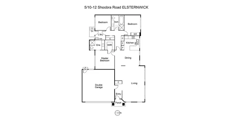Floorplan of Homely townhouse listing, 5/10 Shoobra Rd, Elsternwick VIC 3185