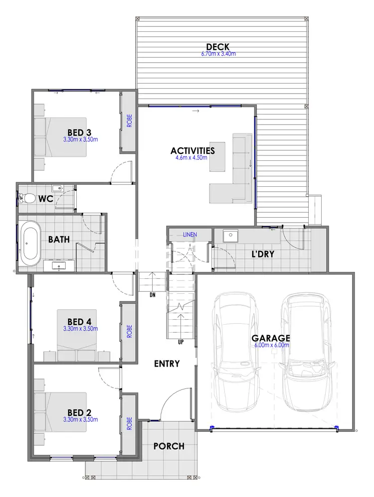 Floorplan of Homely house listing, 4 Hopwood Close, Catherine Hill Bay NSW 2281