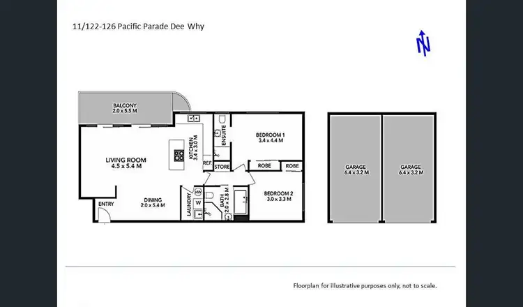 Floorplan of Homely apartment listing, 11/122-126 Pacific Parade, Dee Why NSW 2099