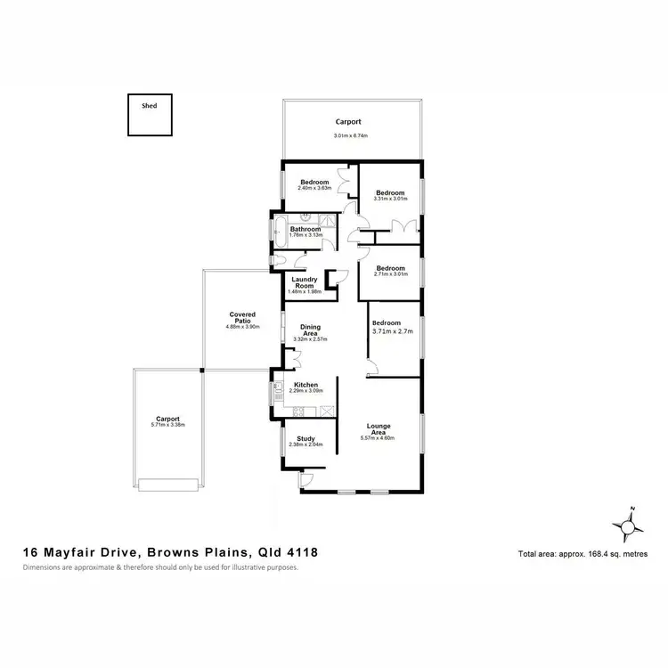 Floorplan of Homely house listing, 16 Mayfair Drive, Browns Plains QLD 4118