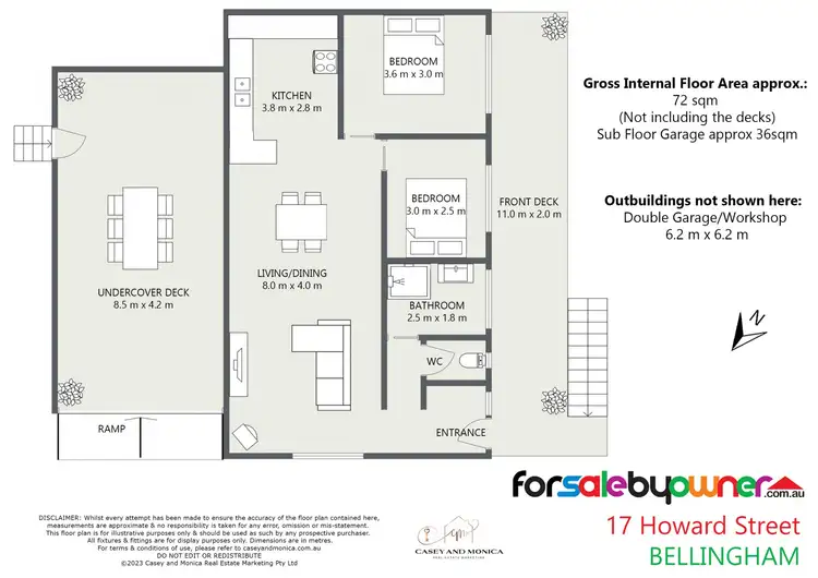 Floorplan of Homely house listing, 17 Howard Street, Bellingham TAS 7254