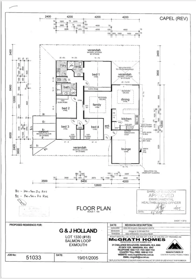 Floorplan of Homely house listing, 18 Salmon Loop, Exmouth WA 6707