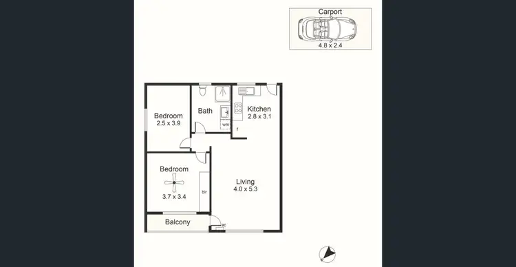 Floorplan of Homely unit listing, 3/119 Young Street, Parkside SA 5063