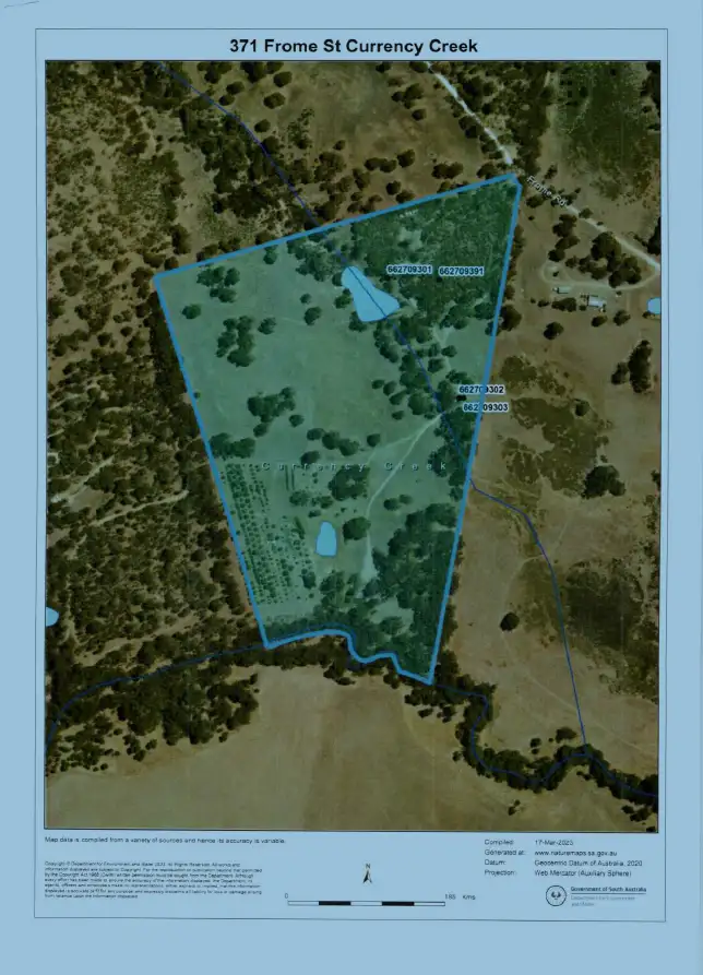 Floorplan of Homely land listing, 371 Frome Road, Currency Creek SA 5214