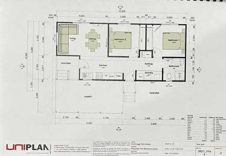 Floorplan of Homely retirement listing, 9A /15 Conrad Cl, Iluka NSW 2466