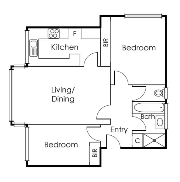 Floorplan of Homely apartment listing, 29/16 Kensington Road, South Yarra VIC 3141