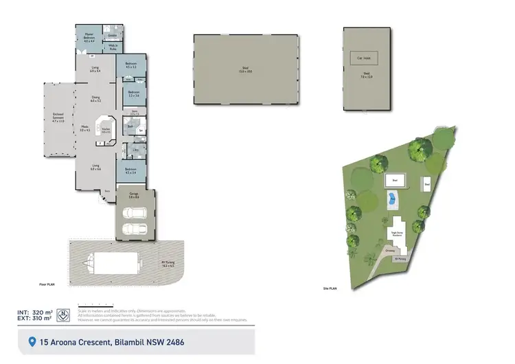 Floorplan of Homely house listing, 15 Aroona Crescent, Bilambil NSW 2486
