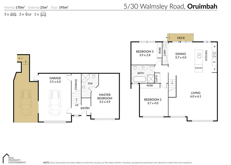 Floorplan of Homely townhouse listing, 5/30 Walmsley Road, Ourimbah NSW 2258