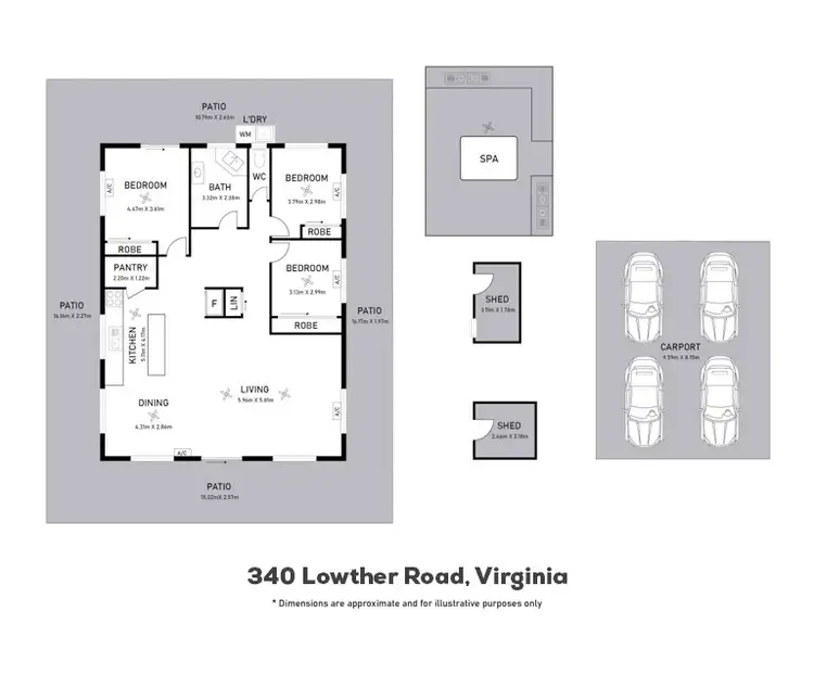 Floorplan of Homely house listing, 340 Lowther Road, Virginia NT 834
