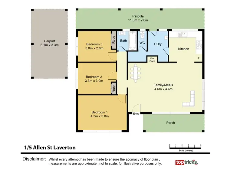 Floorplan of Homely house listing, 1/5 Allen St, Laverton VIC 3028