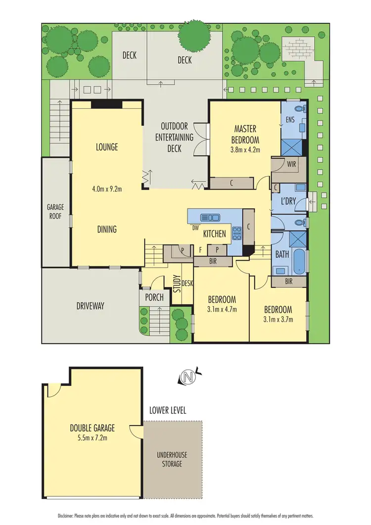 Floorplan of Homely townhouse listing, 2/88 Rose Avenue, Templestowe Lower VIC 3107