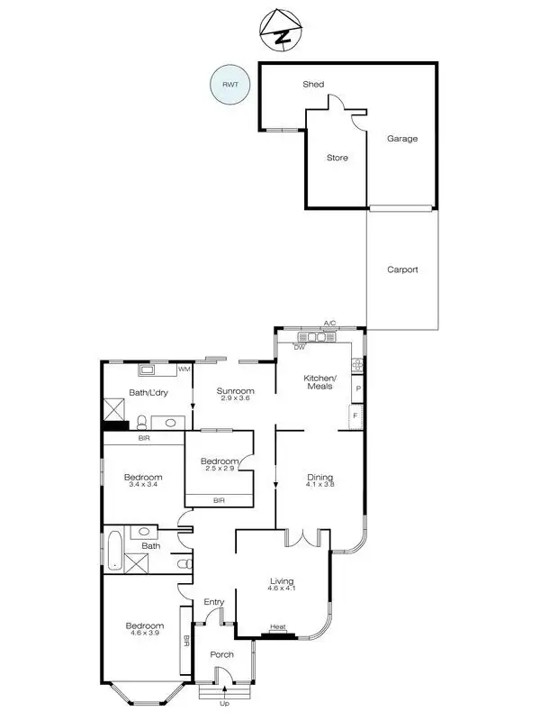 Floorplan of Homely house listing, 332 Wendouree Parade, Lake Wendouree VIC 3350