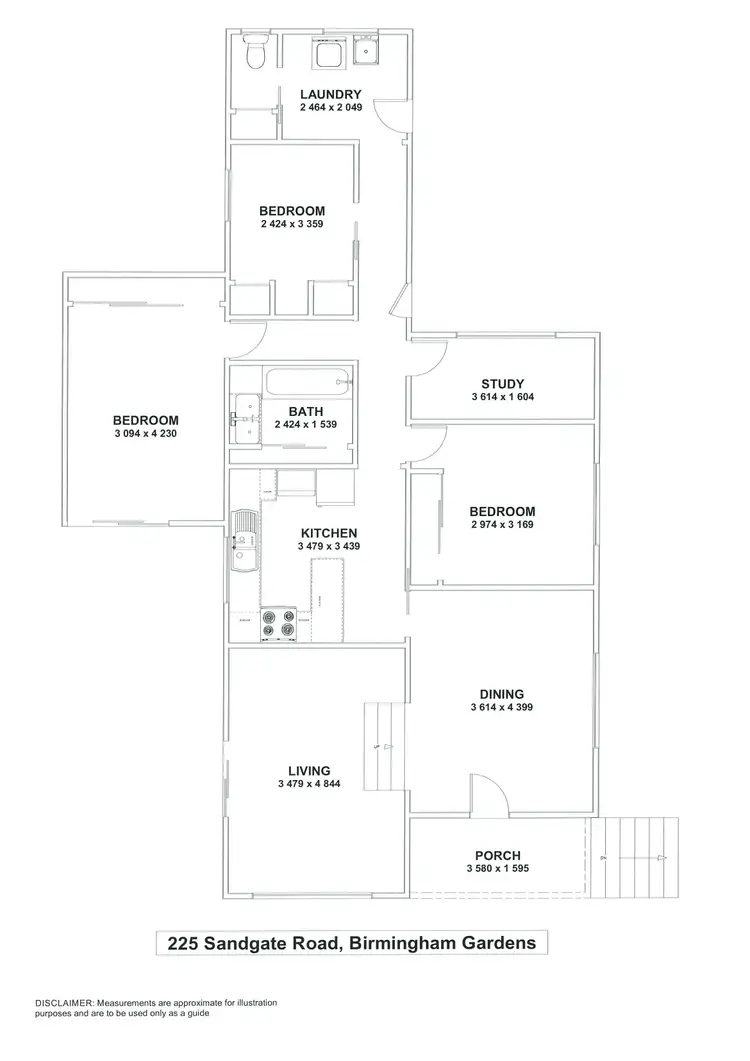 Floorplan of Homely house listing, 225 Sandgate Road, Birmingham Gardens NSW 2287