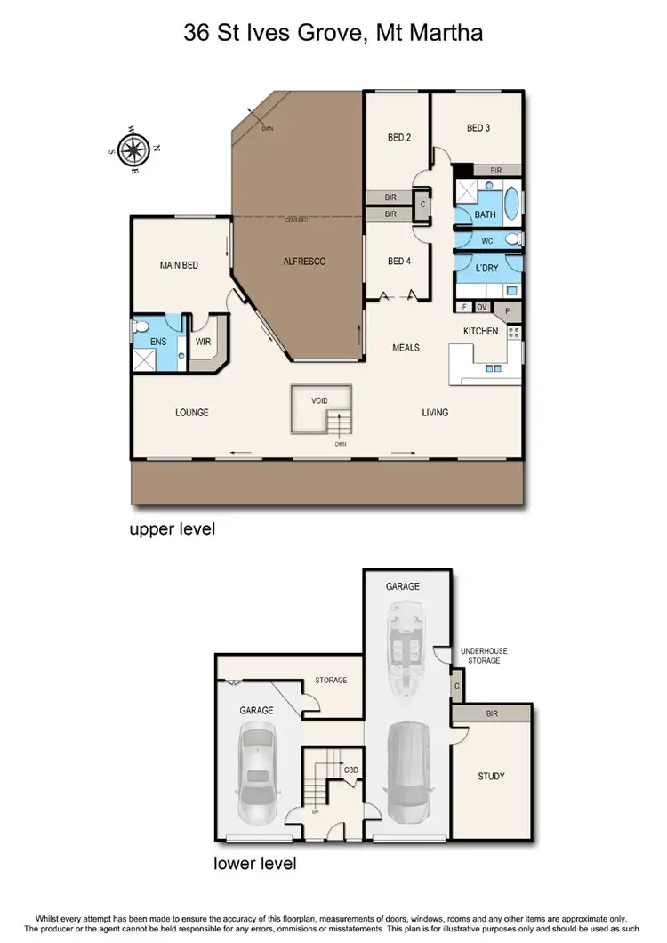Floorplan of Homely house listing, 36 St Ives Grove, Mount Martha VIC 3934