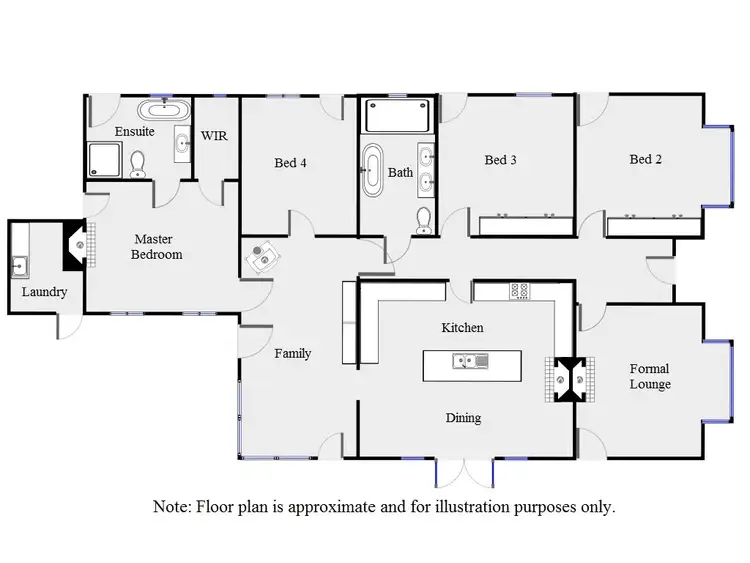 Floorplan of Homely house listing, 433 Channel Road, Merbein VIC 3505
