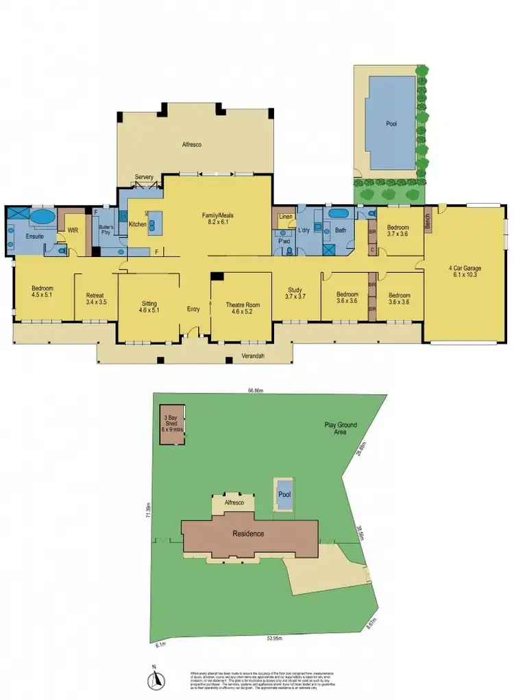 Floorplan of Homely house listing, 1 Parrot Drive, Whittlesea VIC 3757